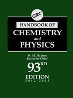 CRC Handbook of Chemistry and Physics, 93rd Edition
