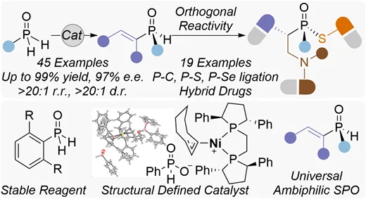 TOC graphic: Nickel-Catalyzed Asymmetric Synthesis of Ambiphilic Secondary Phosphine Oxides