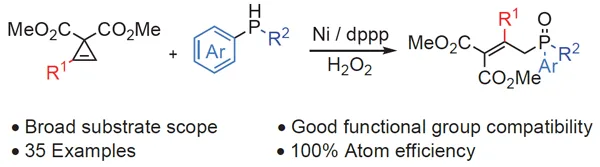 TOC graphic: Nickel-Catalyzed Nucleophilic Substitution of Cyclopropenes by Secondary Phosphines